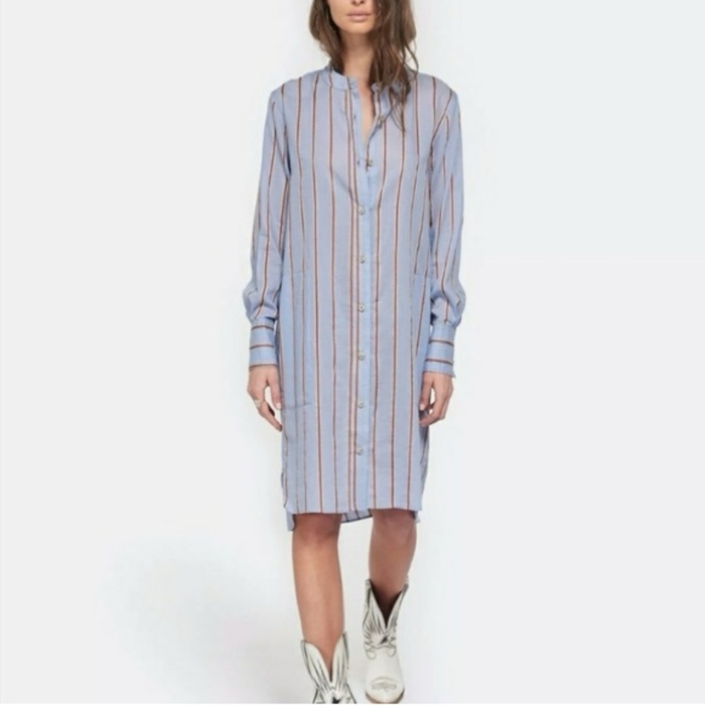 Isabel Marant Etoile Yucca Button Down Shirt / Dress Blue - Size 8/38